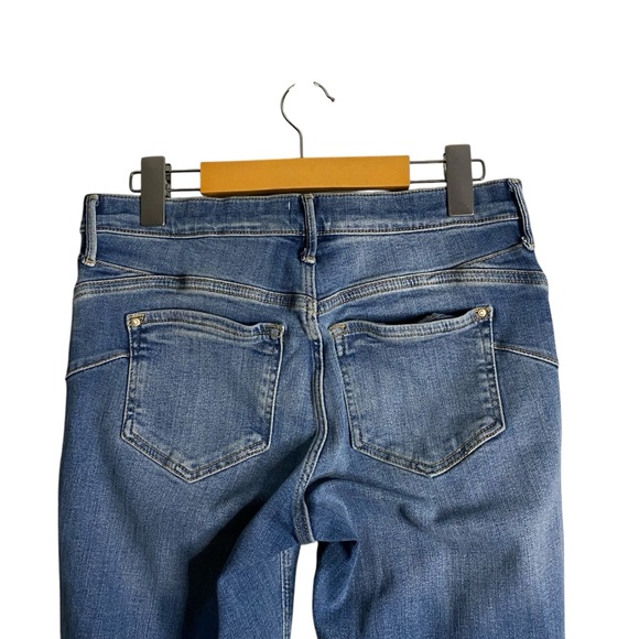 River Island Women's Medium Indigo Mid Rise Distressed Skinny Denim Jean - Picture 5 of 6